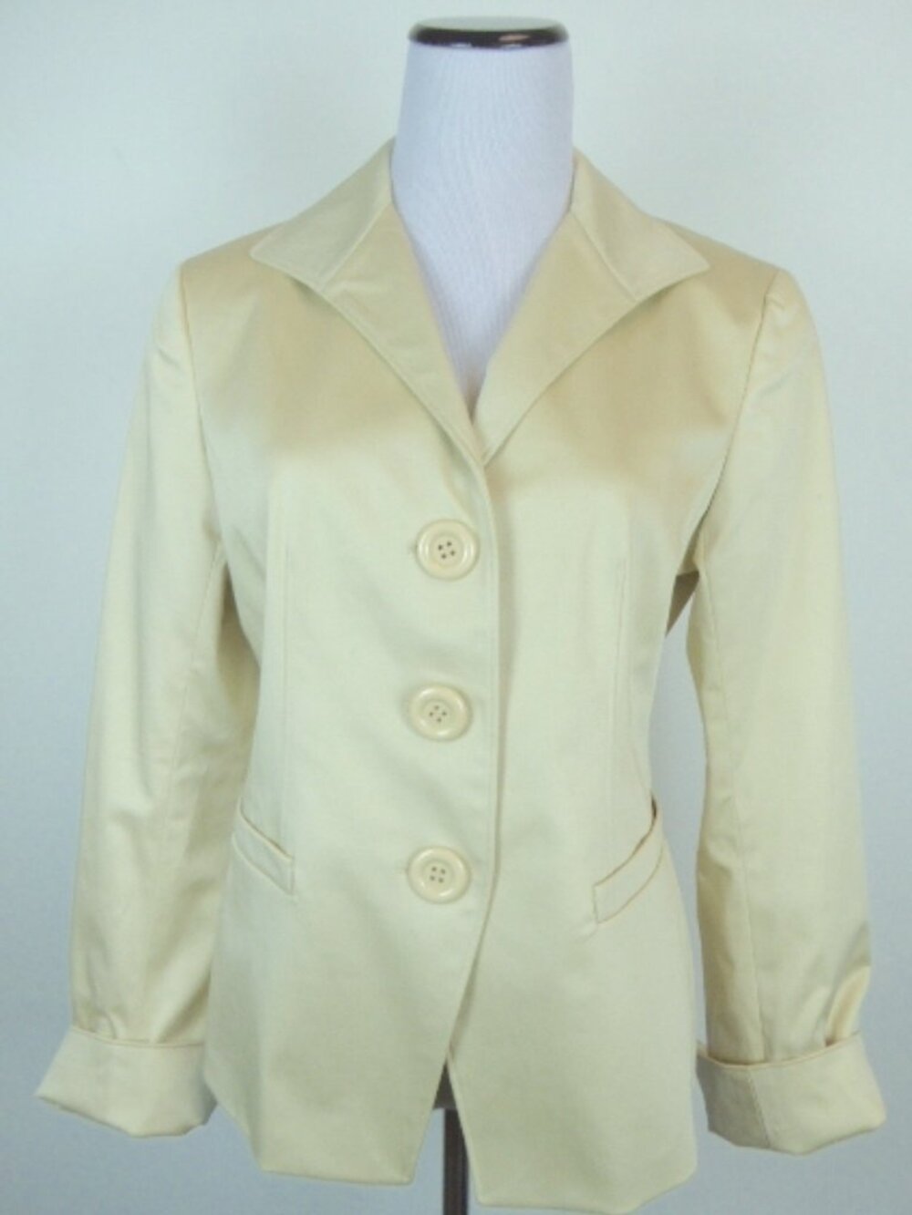 LAFAYETTE 148 cream Jacket blazer 4 cotton stretch classic